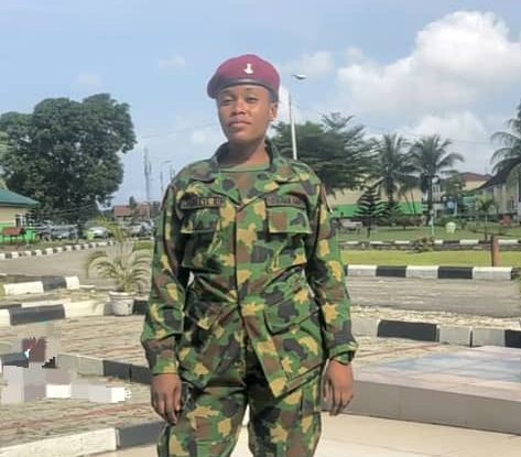 Former female soldier, Private Ruth Ogunleye, who was discharged after accusing senior officers of sexual harassment