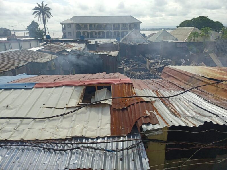 Properties worth millions of naira have been destroyed following a fire outbreak at the popular GSM village in Lokoja, Kogi State