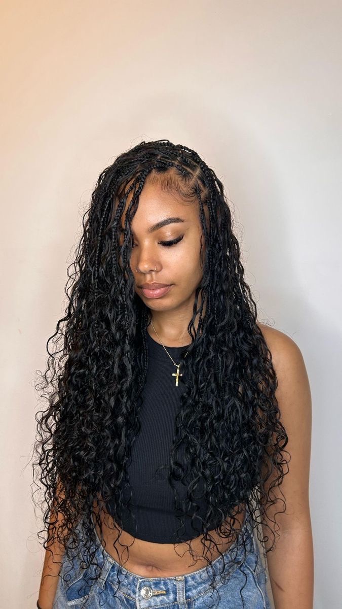 Woman on Boho braids