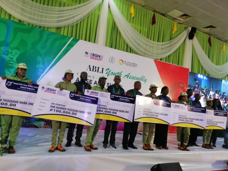 A 21-year-old corps member serving with Taraba State University, Judith Tsaaior, has emerged the winner of the 11th edition of the National Youth Service Corps (NYSC) Essay Competition organised by the African Biblical Leadership Initiative (ABLI)