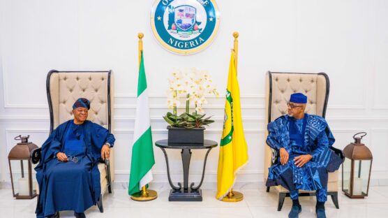 The Minister of Marine and Blue Economy, Alhaji Adegboyega Oyetola (left), on Friday performed the groundbreaking ceremony of the Gateway Inland Dry Port, saying it will make Nigeria a logistics hub