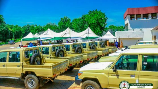 Governor Ahmed Aliyu has supported the Nigerian Military with 10 additional vehicles to boost security in Sokoto State