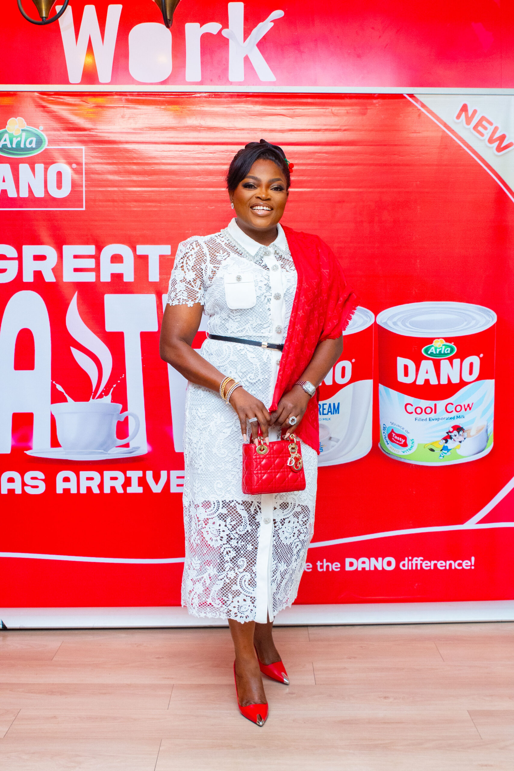 Funke Akindele at the unveiling of Funke Akindele as Brand Ambassador for Dano 