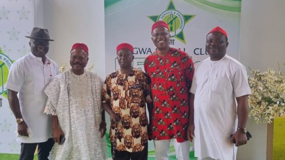 Chief Obinna Anaba (left); High Chief Nwokeoma Ubandilogu; 1st Vice President, NSC, Chukwuma Offor FCA; Prof Ikechi Mgbeoji and Dr Brightman Onyendi during the event in Lagos.