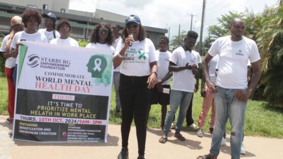 Starburg Empowerment Foundation in commemoration of the 2024 World Mental Health Day in Benin.