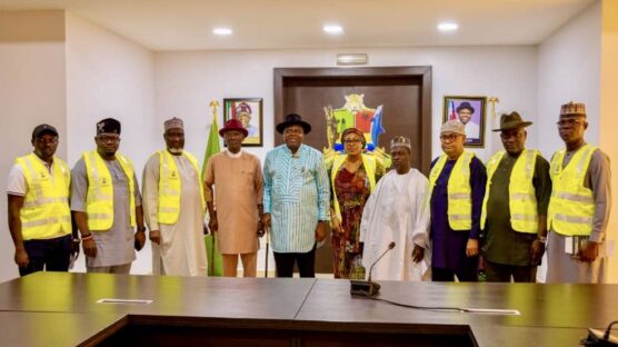 Governor Douye Diri of Bayelsa State, receives the NDDC Managing Director and Chief Executive Officer, Dr. Samuel Ogbuku, and his management team on a courtesy visit in Government House, Yenagoa