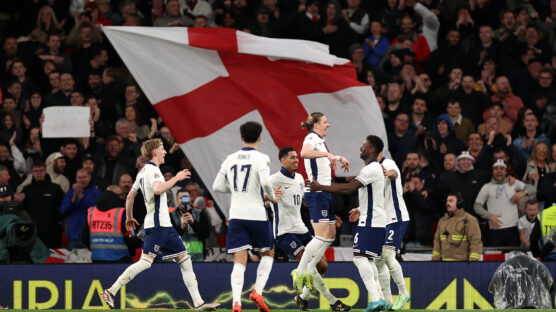 England have routed 10-man Republic of Ireland 5-0 to earn promotion to the Nations League top flight in Lee Carsley's farewell