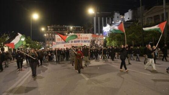 Thousands of people marched through Athens to mark the 51st anniversary of the pro-democracy uprising that helped topple military rule in Greece