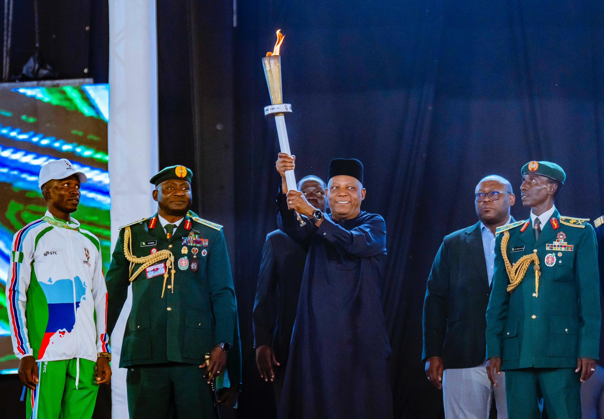 President Bola Tinubu was represented by Vice President, Kashim Shettima at the opening ceremony of the Africa Military Games (AMGA 2024)