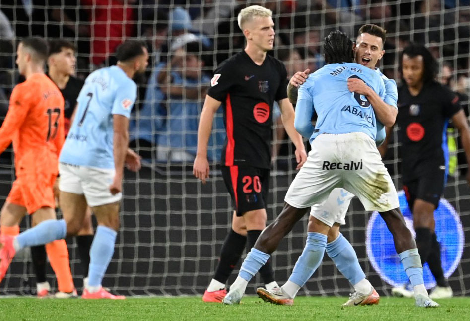 Barca collapse in Celta draw without Yamal