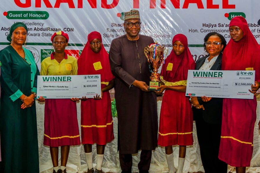 Kwara’s Tax Club Quiz Competition 2024 sees Government Day Secondary School Gaa Akanbi crowned champions as Governor Abdulrazaq applauds youth for advancing financial literacy.