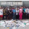 Lagos Taskforce raids criminal hideout, arrest 53 for drugs