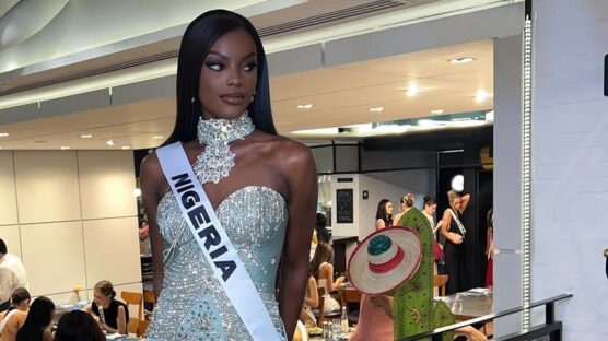 Miss Nigeria, Chidimma Adetshina, at the Miss Universe Pageantry dinner