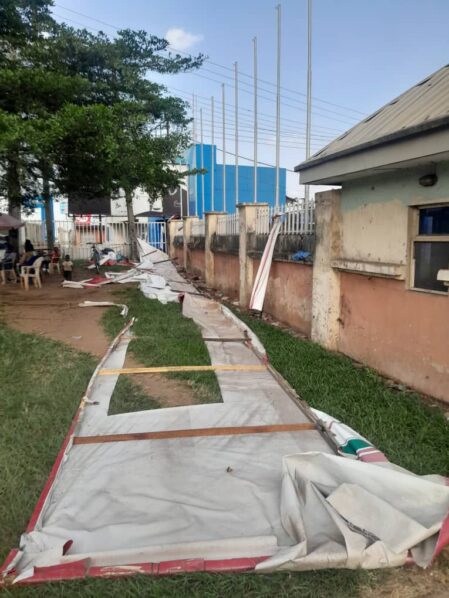 Chaos erupted in Benin City as thugs stormed the PDP Secretariat, allegedly targeting election petition documents amidst Edo State's tense gubernatorial tribunal battle.