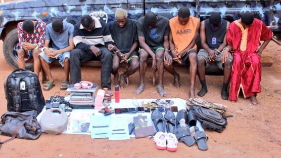 The suspects were nabbed for armed robbery