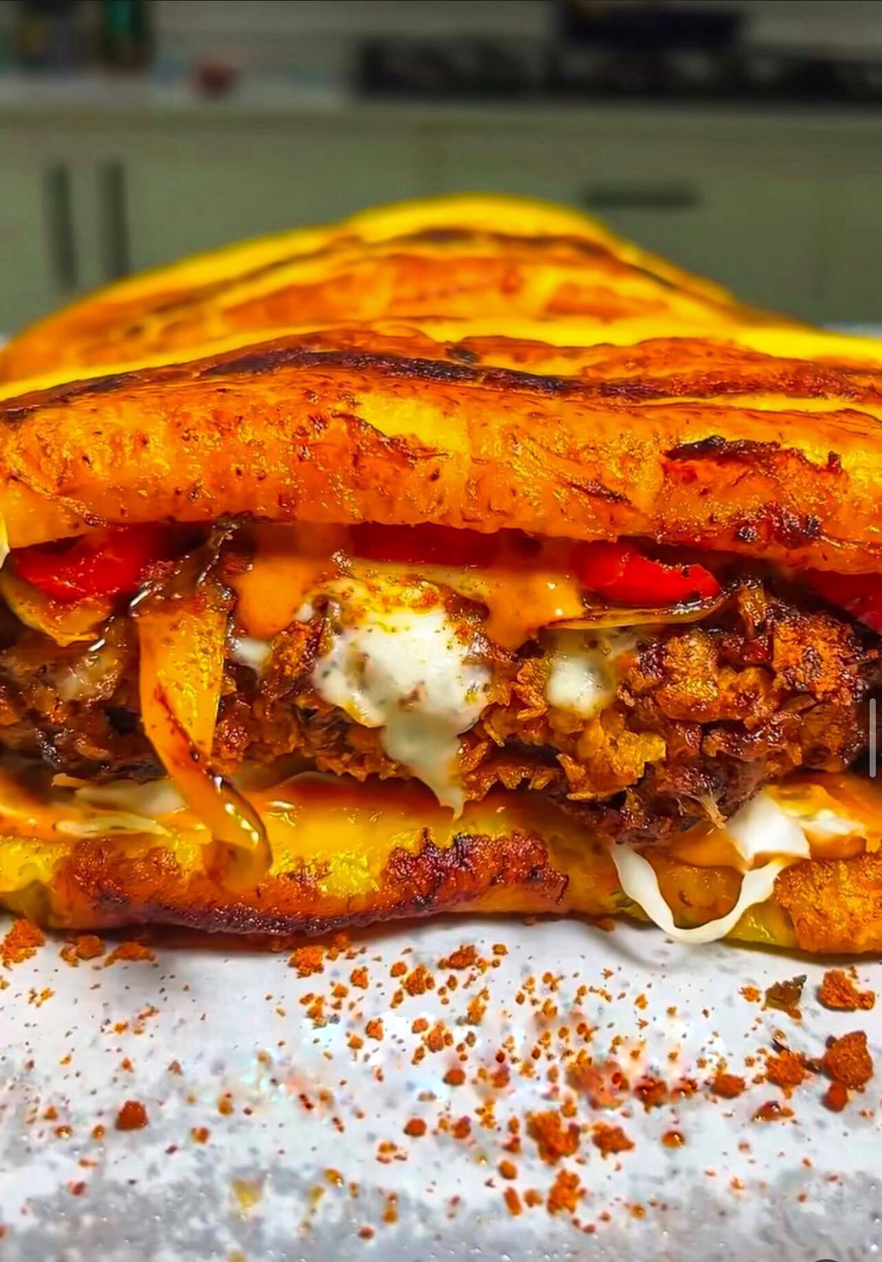 Plantain burger