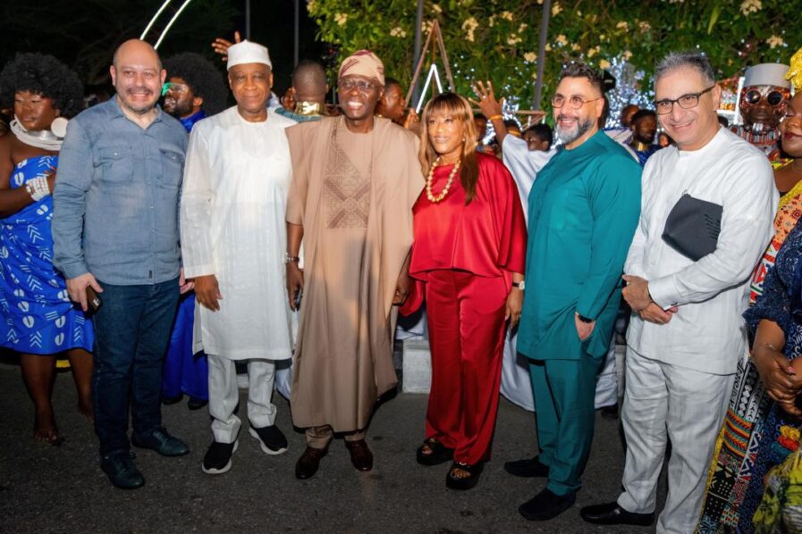 Governor Babajide Sanwo-Olu launches the Tropical Christmas Wonderland at Eko Hotels, celebrating Lagos' festive spirit with lights, music, and family entertainment.