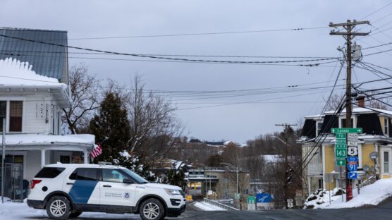 A shared library, sports fields and fire stations. The American border town of Derby Line and its Canadian twin Stanstead