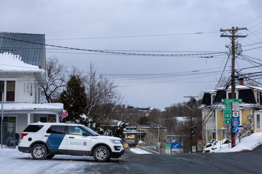 A shared library, sports fields and fire stations. The American border town of Derby Line and its Canadian twin Stanstead