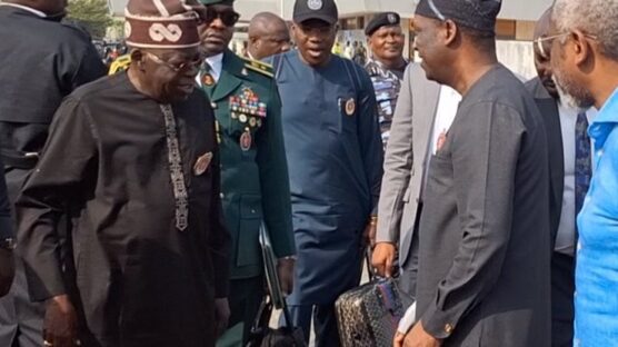 President Bola Ahmed Tinubu has departed Lagos for Accra, Ghana to attend the inauguration of President-elect John Dramani Mahama