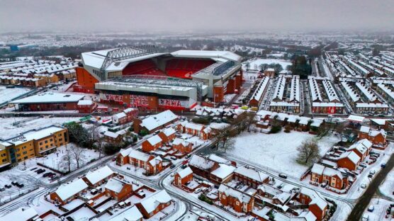 Liverpool's Premier League clash with rivals Manchester United at Anfield will go ahead on Sunday despite heavy snowfall in England's north-west