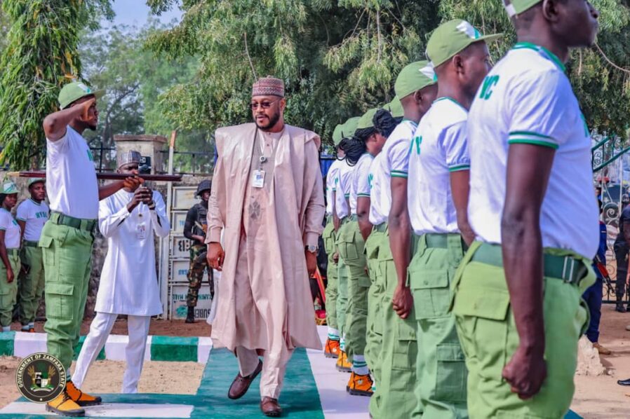 Governor Dauda Lawal of Zamfara opens the NYSC 2024 Batch ‘C’ orientation camp, assuring corps members of safety and support, marking the state’s renewed commitment to national integration.