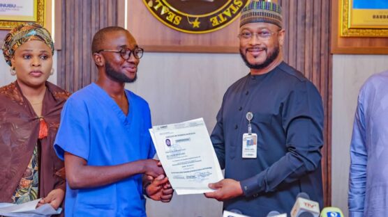 Governor Dauda Lawal of Zamfara State offers automatic employment to 16 Nursing graduates evacuated from Sudan due to conflict, highlighting his commitment to education and healthcare.