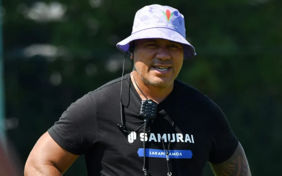 Samoa head coach Mahonri Schwalger